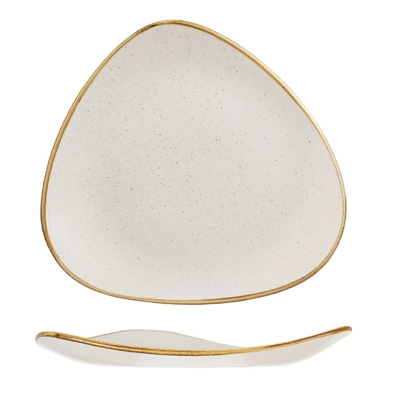 Churchill Stonecast Gerstenweiß Lotus Teller (12 Stück)