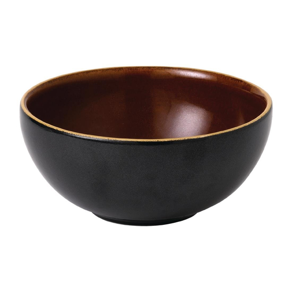 Churchill Super Vitrified Nourish Tokyo Black tiefe Schalen, 155 mm, (6 Stück), Bild 2