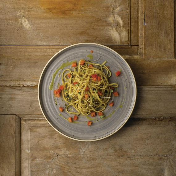 Stonecast Peppercorn Grauer Teller mit Wänden 6 1/8 Zoll (6 Stück), Bild 2