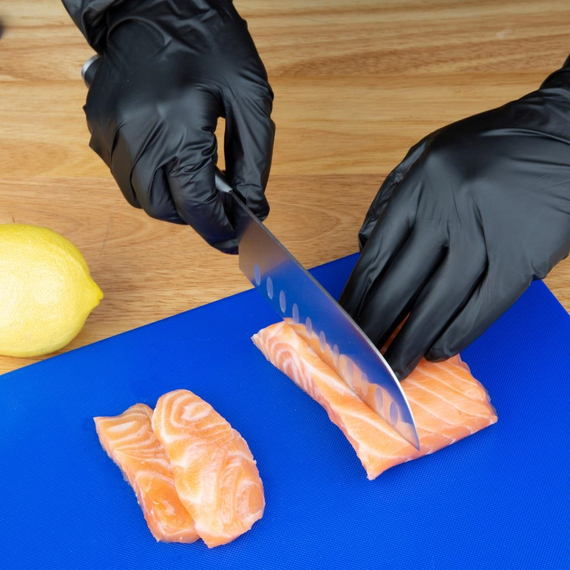 Hygiplas Vinyl Schwarzer, puderfreier Handschuh S ¿ Packung mit 100 Stück, Bild 3