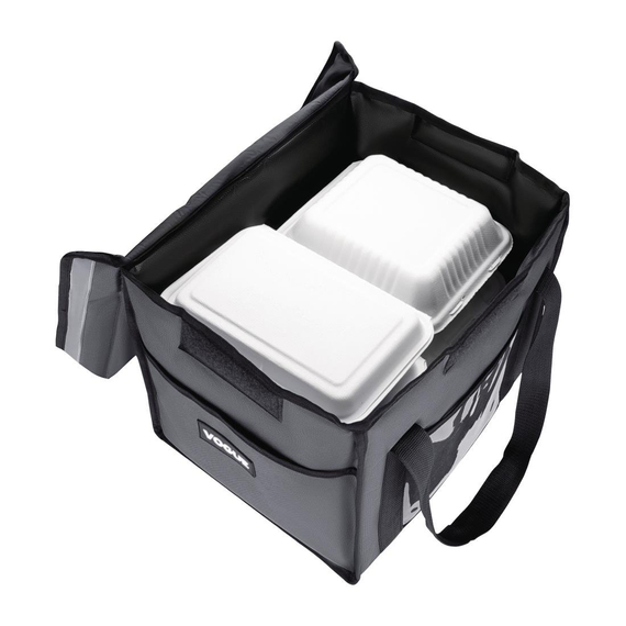 Vogue Isolierte Faltbare Liefer-Tasche Grau 380x305x380mm, Bild 5