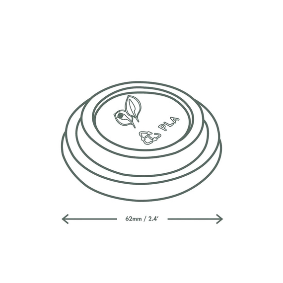 Vegware 62-Serie CPLA-Deckel (2000 Stück), Bild 2