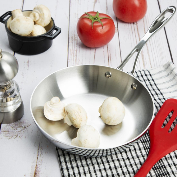 Vogue Dreiwandige Bratpfanne St/St - 200 mm, Bild 6