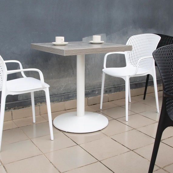 Bolero Gusseisen runder Tischfuß weiß, Bild 9