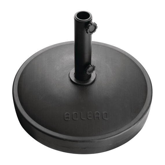 Bolero Schwarzer Betonsockel für Sonnenschirm mit 48/38mm Übergangsstück, Bild 2