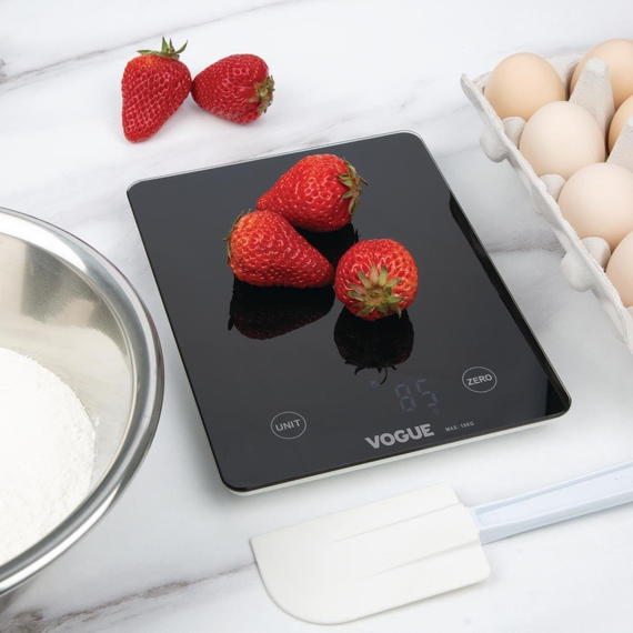 Vogue Digitalwaage Schwarz Rechteckig 10kg, Bild 5
