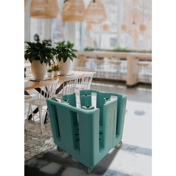 Cambro Compact Verstellbarer Geschirrkorb Schieferblau, Bild 2