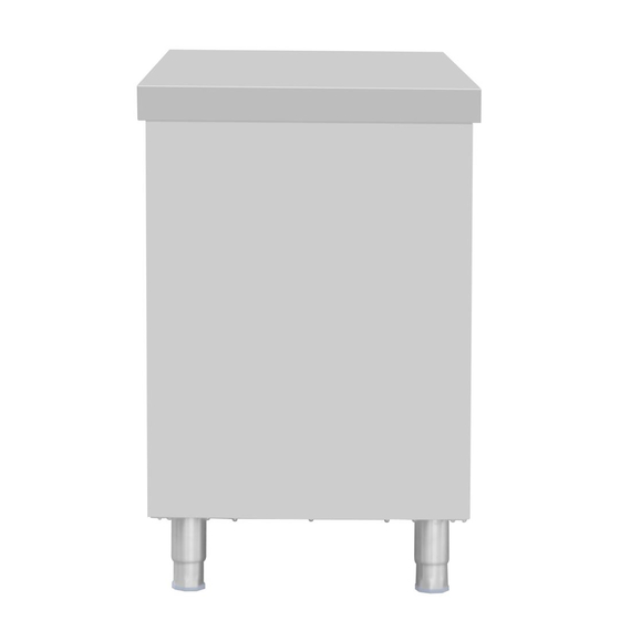 Vogue Standbodenschrank Edelstahl 900x1500x600mm, Bild 5