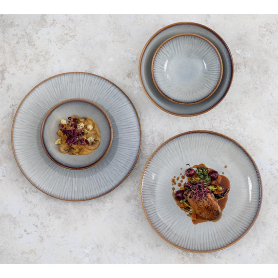 Olympia Drift Grau Geprägte Coupe Teller 220mm (6 Stück), Bild 6