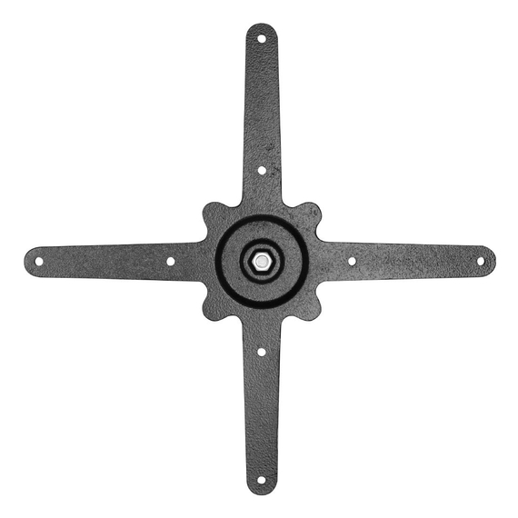 Bolero Schwarzer Gusseisentischfuß 720x420x600mm, Bild 4