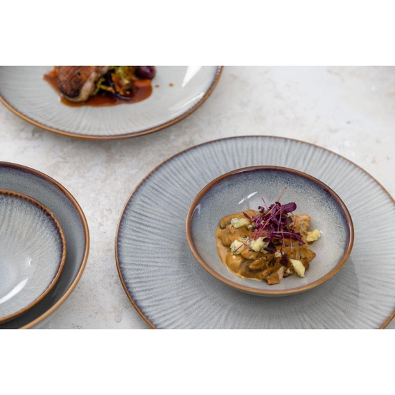 Olympia Drift Grey Embossed Coupe Niedrige Schalen 260mm (4 Stück), Bild 3