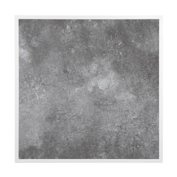 Bolero Outdoor-Tischplatte aus gehärtetem Glas mit dunklem Steineffekt und weißem Rand ¿ 700 mm, Bild 2