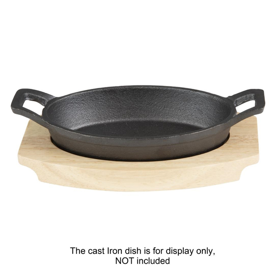 Olympia Hevea Brett für Gusseisen Oval Ohren Schale 210x120mm für FW819, Bild 6