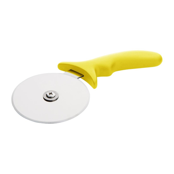 Hygiplas Edelstahl Pizzarad gelb 10cm, Bild 2