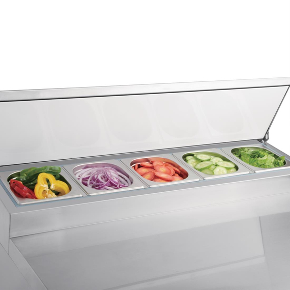 Polar Serie G Pizzakühltisch Saladette 2-türig 254L, Bild 10