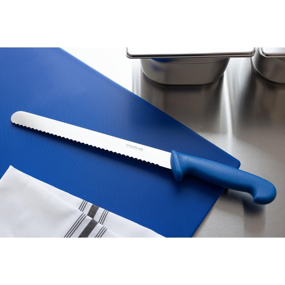 Hygiplas Brotmesser Gezahnt Blau 24,8cm, Bild 6