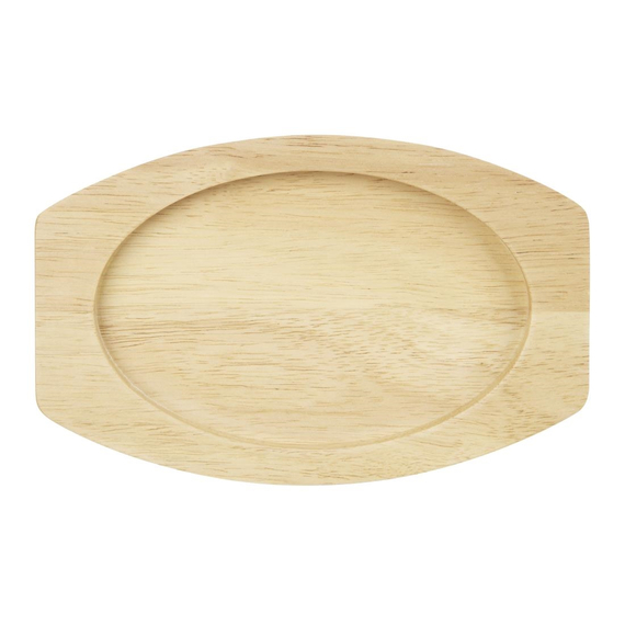 Olympia Hevea Brett für Gusseisen Oval Schüssel mit Ohren 230x135mm für FW818, Bild 3