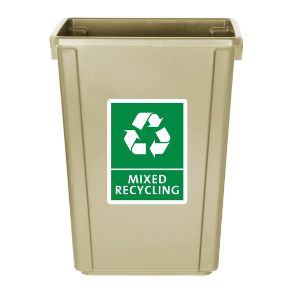 Jantex Slim Mülleimer Beige 60Ltr, Bild 6