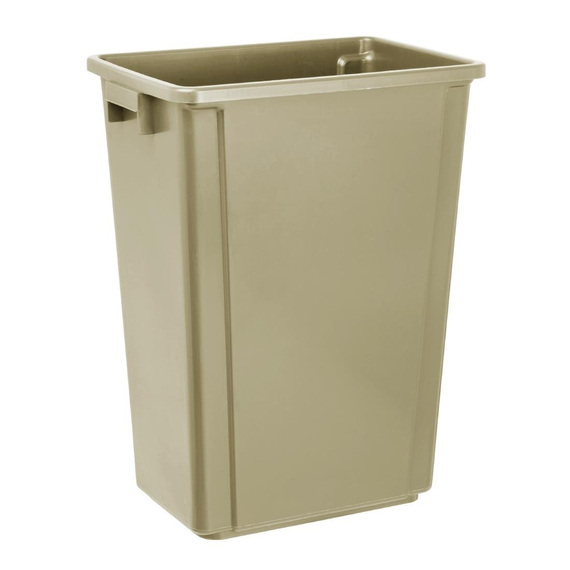 Jantex Slim Mülleimer Beige 60Ltr