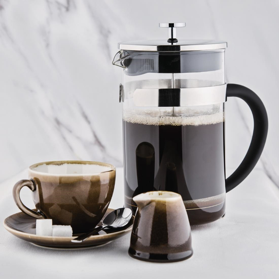 Olympia French Press Edelstahl und Glas 1,5L, Bild 6