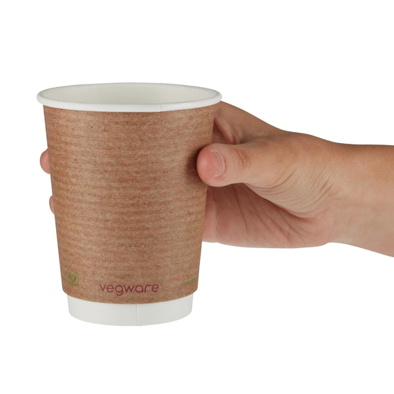 Vegware Kompostierbare doppelwandige Heißgetränkebecher 340ml (500 Stück), Bild 4