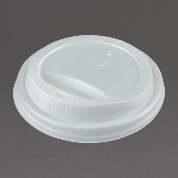 Vegware Kompostierbare Deckel für Heißgetränkebecher (1000 Stück), Bild 3