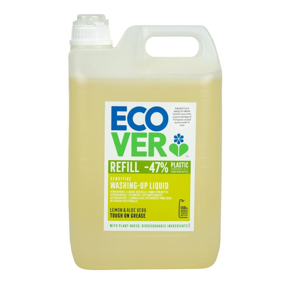 Ecover konzentriertes Spülmittel Zitrone und Aloe Vera 5L