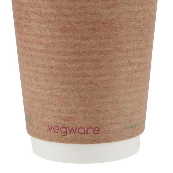 Vegware Kompostierbare doppelwandige Heißgetränkebecher 340ml (500 Stück), Bild 2