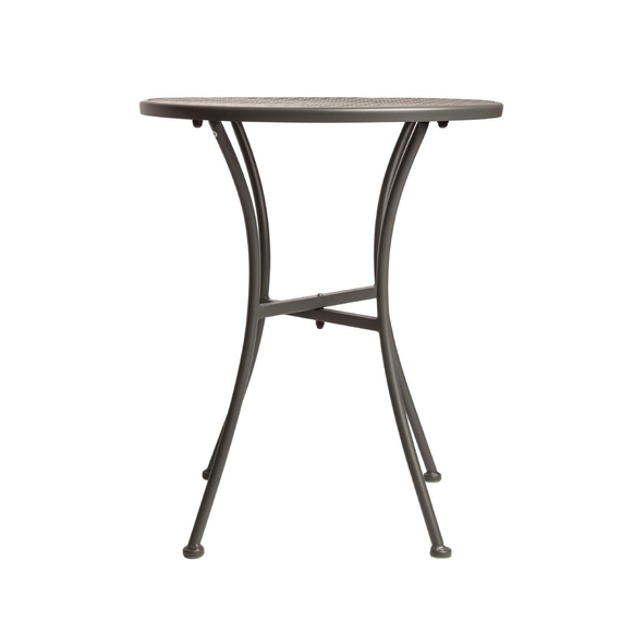 Bolero runder Bistrotisch in schlankem Design Stahl grau 60cm, Bild 5
