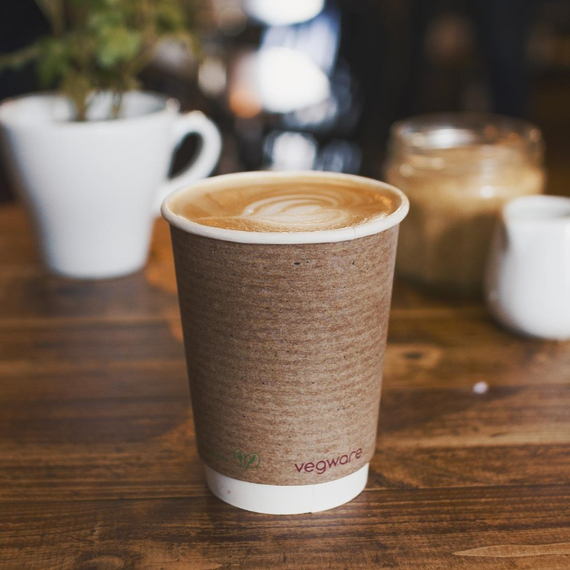 Vegware Kompostierbare doppelwandige Heißgetränkebecher 340ml (500 Stück), Bild 6
