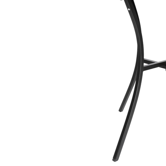 Bolero quadratischer Bistrotisch in schlankem Design Stahl schwarz 70cm, Bild 4