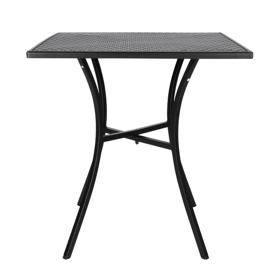 Bolero quadratischer Bistrotisch in schlankem Design Stahl schwarz 70cm, Bild 2