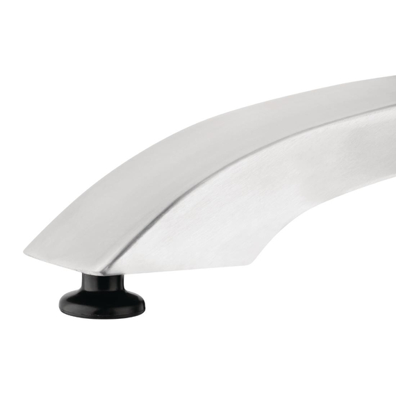 Bolero Tischfuß mit Fußkreuz gebürstetes Aluminium 68cm hoch, Bild 4