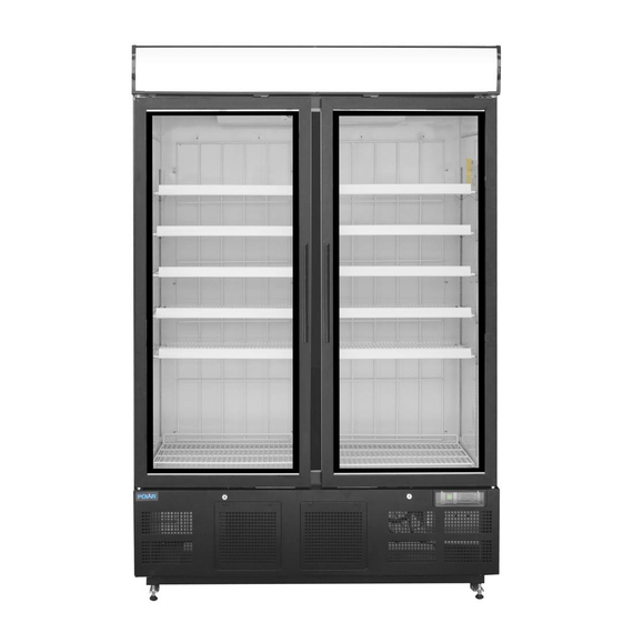 Polar G-Serie Gefrierschrank mit Sichtfenster 920Ltr Schwarz, Bild 3