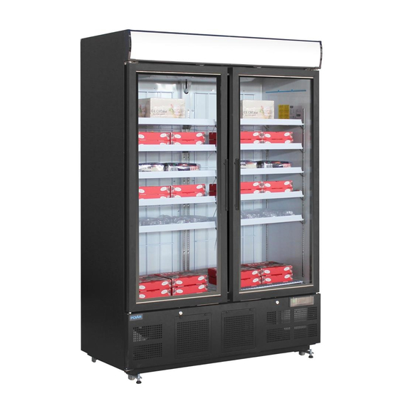Polar G-Serie Gefrierschrank mit Sichtfenster 920Ltr Schwarz, Bild 5