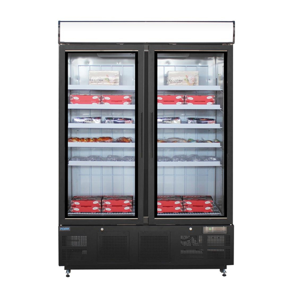 Polar G-Serie Gefrierschrank mit Sichtfenster 920Ltr Schwarz, Bild 6
