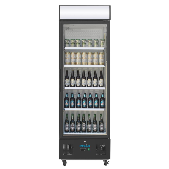 Polar G-Serie Standkühlschrank mit Display 368Ltr Schwarz, Bild 5