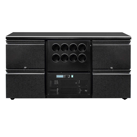 Polar Serie U Barkühlschrank 4 Schubladen mit Flaschenkühlbereich (8 Flaschen), Bild 3