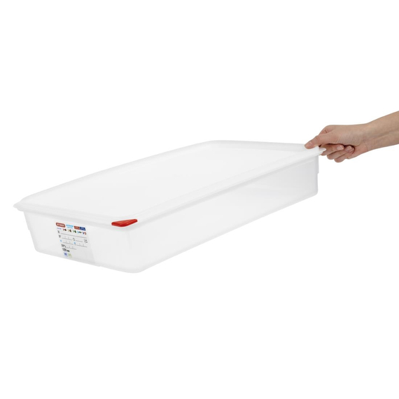 Araven Polypropylen 1/1 Gastronorm Lebensmittelbehälter 13,7 Ltr mit Deckel (4 Stück), Bild 6