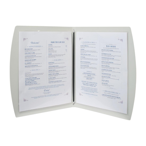 Securit Rio Menümappe schwarz A4, Bild 3