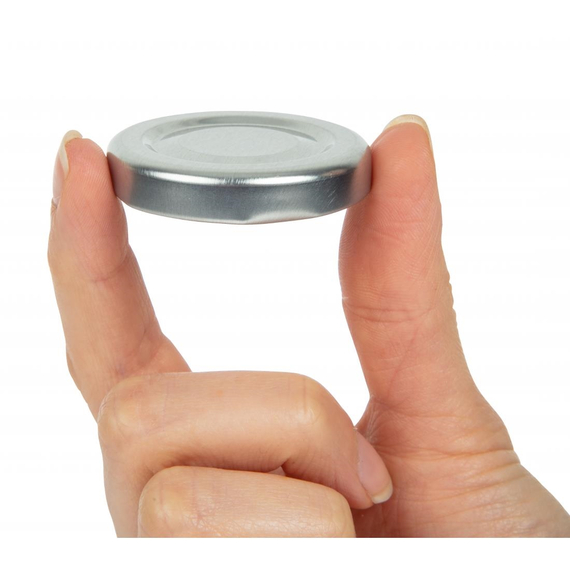 Silberne Kappe für Mini-Milchflasche GL160 (18 Stück), Bild 4