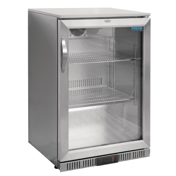 Polar Serie G Edelstahl Barkühlschrank mit Klapptür 138L, Bild 2