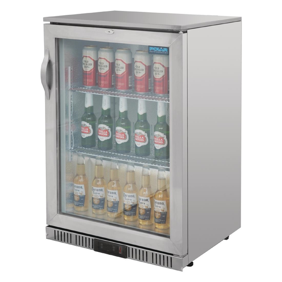 Polar Serie G Edelstahl Barkühlschrank mit Klapptür 138L, Bild 4