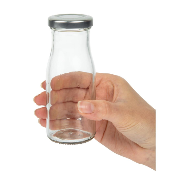 Silberne Kappe für Mini-Milchflasche GL160 (18 Stück), Bild 5