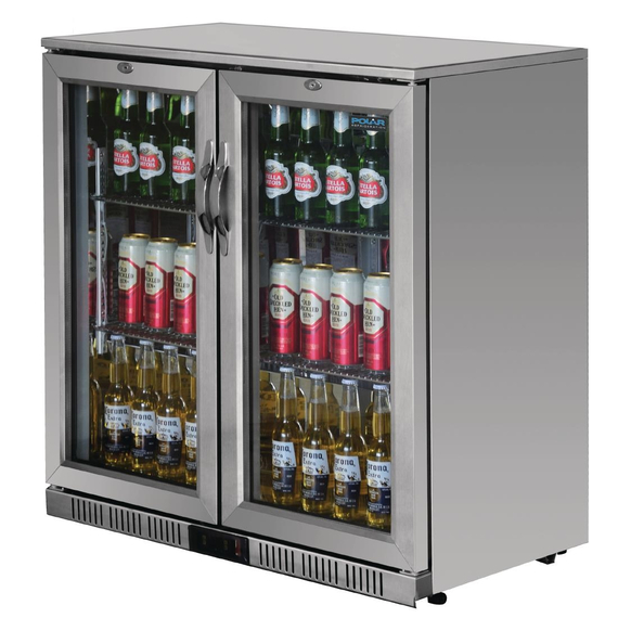 Polar Serie G Edelstahl Barkühlschrank mit 2 Klapptüren 208L, Bild 3
