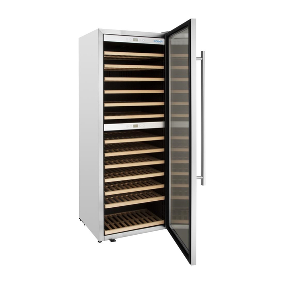 Polar G-Serie Dual-Zone-Weinkühlschrank Edelstahl 109 Flaschen, Bild 2