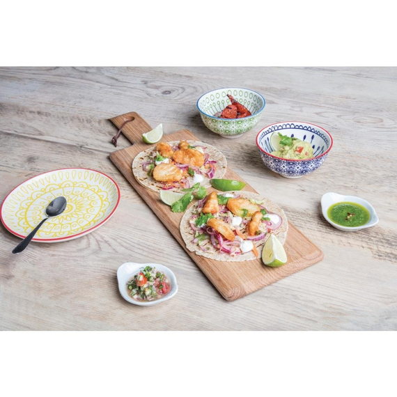 Olympia Servierbrett Eichenholz mit Griff 11,5 x 40cm