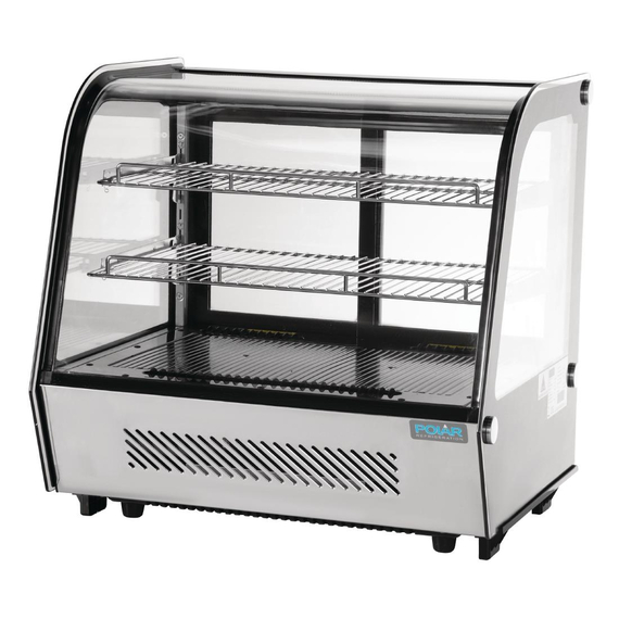 Polar G-Serie Energieeffizienter Tischplatten-Kühlschrank für Lebensmittel-Schwarz 120Ltr, Bild 3