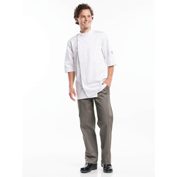 Chaud Devant Bacio Kochjacke kurze Ärmel weiß - S, Bild 2