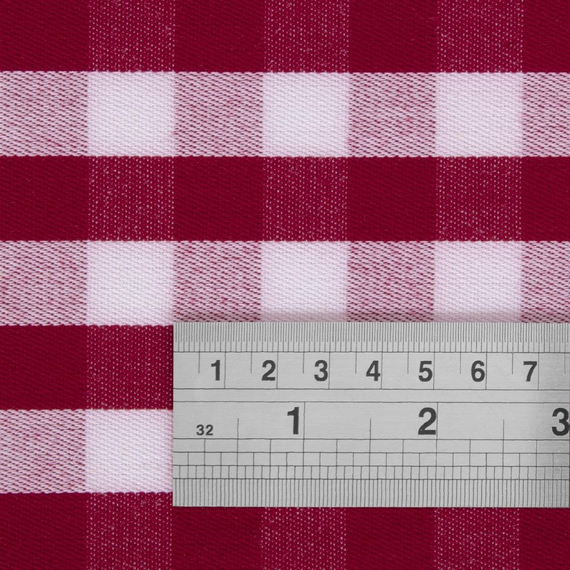 Mitre Comfort Gingham Tischdecke rot-weiß kariert 132cm